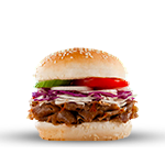 Turkish Burger With Donner Meat 